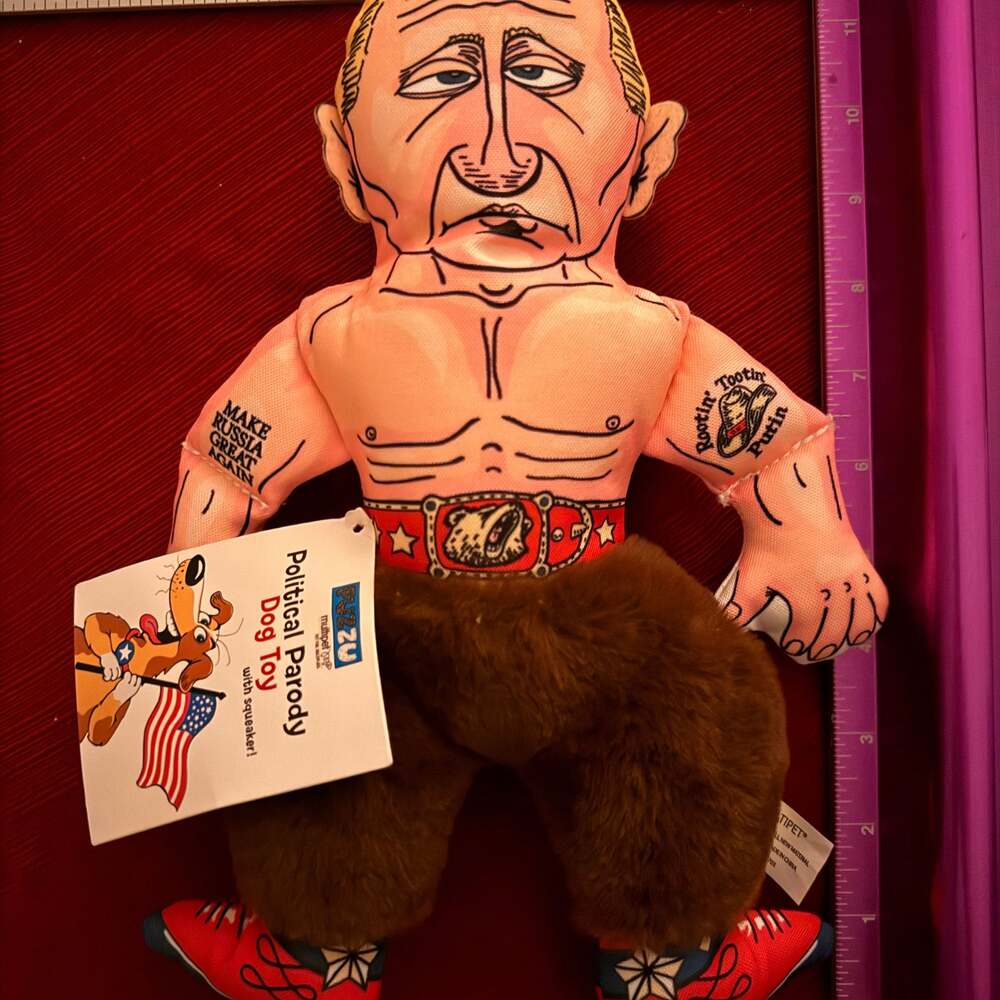 Vladimir Putin Political Parody Squeaky Dog Toy (FUZZU)